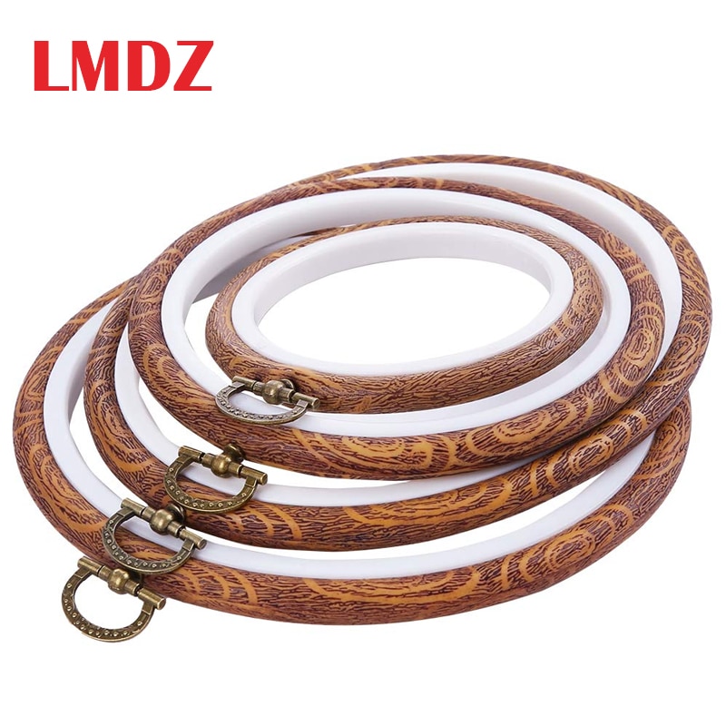 LMDZ 1Stck Praktische Stickerei Reifen Rahmen Foto Rahmen Kreuz Stich Band Ring Stickerei Kreis NäHenne Bausatz Rahmen Stickerei Band