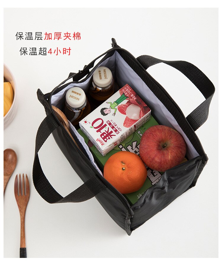 Isolierte Mittagessen Tasche Tragbaren Lebensmittel Kasten Lagerung Taschen Oxford Tuch Tote mittagessen Kasten für männer Frauen freundlicher Lebensmittel Reis Lagerung taschen