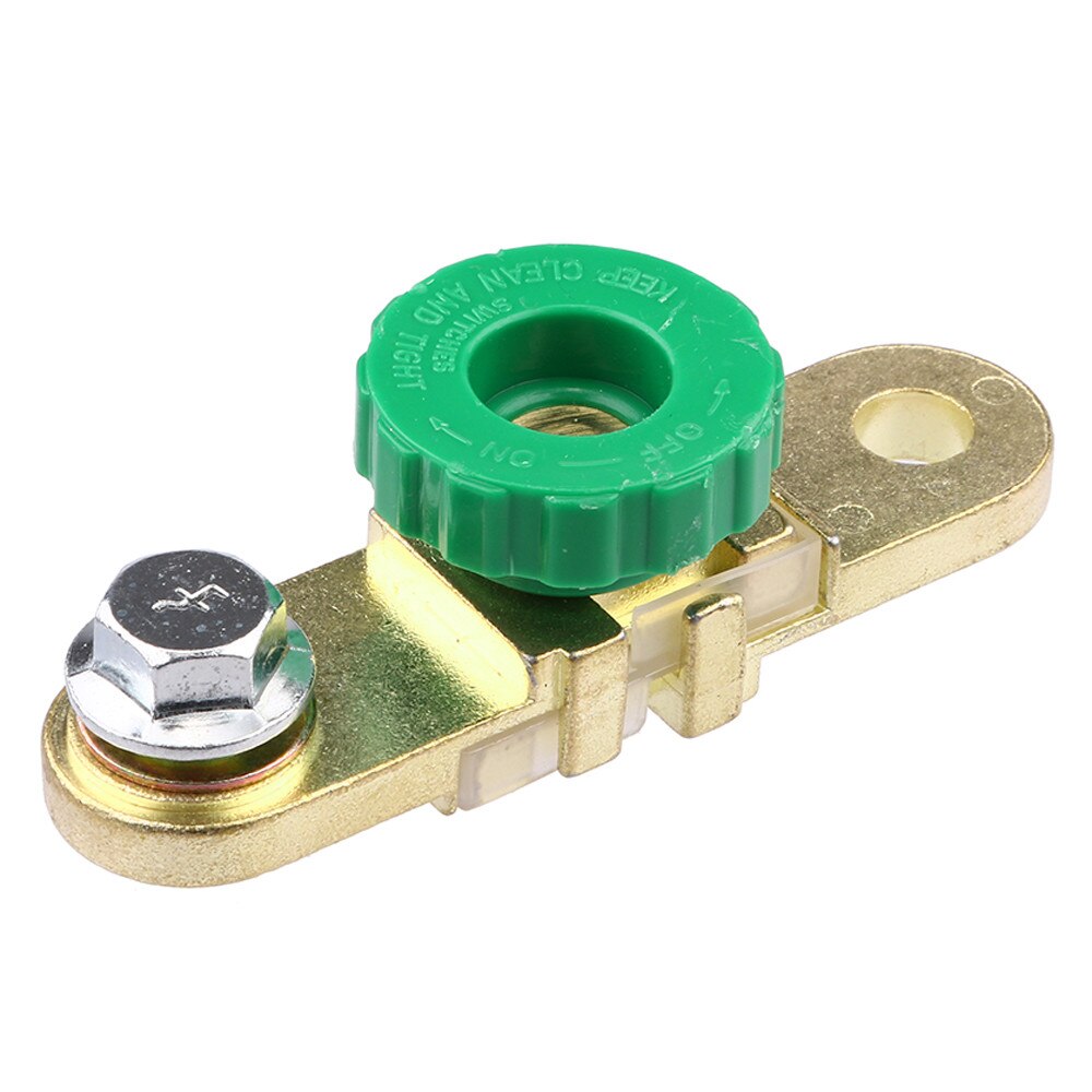 Side Post Battery Master Disconnect Cut Off Switch Universele SI-AT11008 Brass Side Mount Car Auto 19Y20: Green