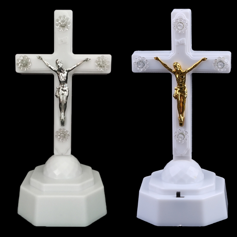 Jezus Cross Neonbord, led-borden, kruisdecoratie, licht, neonkruis bord voor muur, slaapkamer, christelijke decoratie, religieuze kamer, kinderkamer (paars