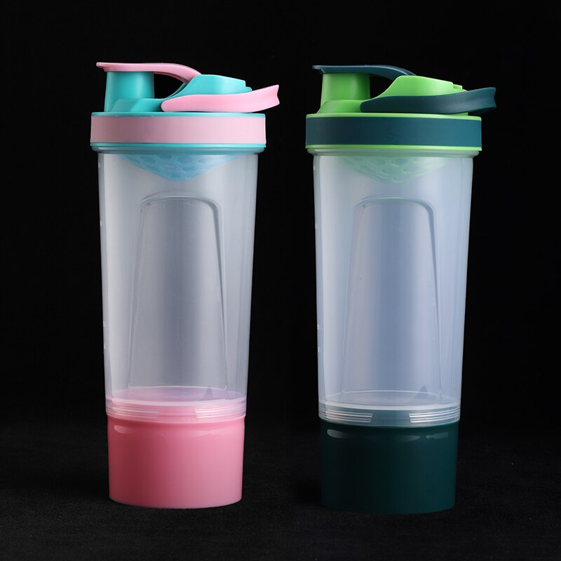 Protein Shaker Bottle Girls Women Sport Water Bottle Gym Fitness Hiking Drink Outdoor Travel Cup