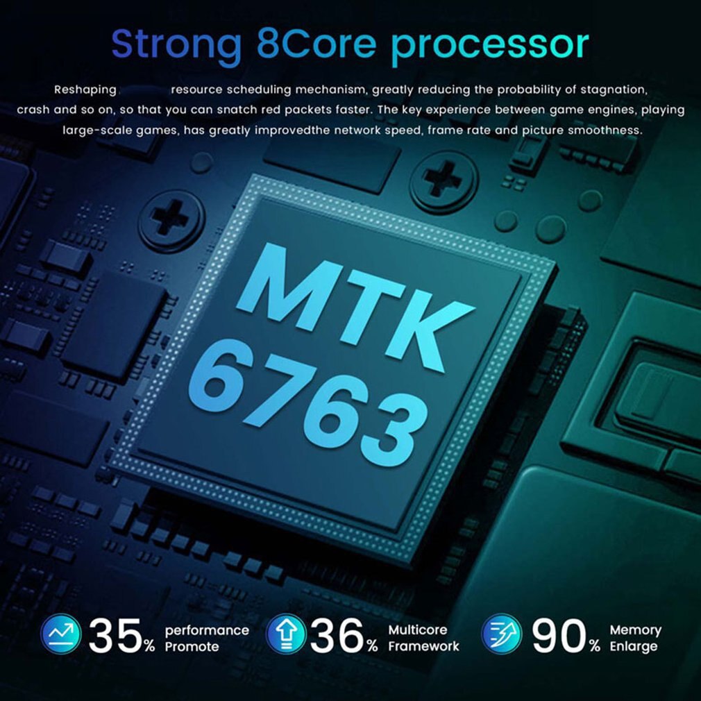 Dual-Core P40 Pro Smartphone 5 Inch Screen Smartphone 512M+4G Android Smartphone 3D Glass Plated Back Cover Blue