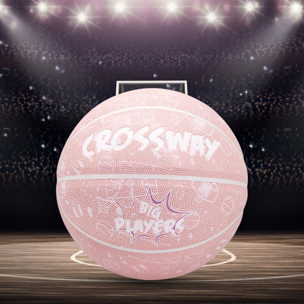 Basketball, hochwertig verarbeitet, 4 farben, outdoor-basketball mit kunstdruck, trainingsbasketball für mädchen, größe 5