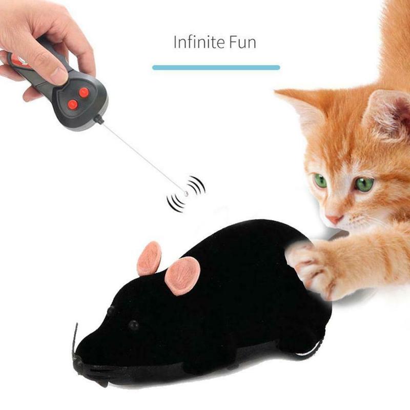 Divertente telecomando giocattolo per gatti floccato Mouse senza fili novità movimento meccanico ratto forniture per animali domestici 6 il modello può scegliere