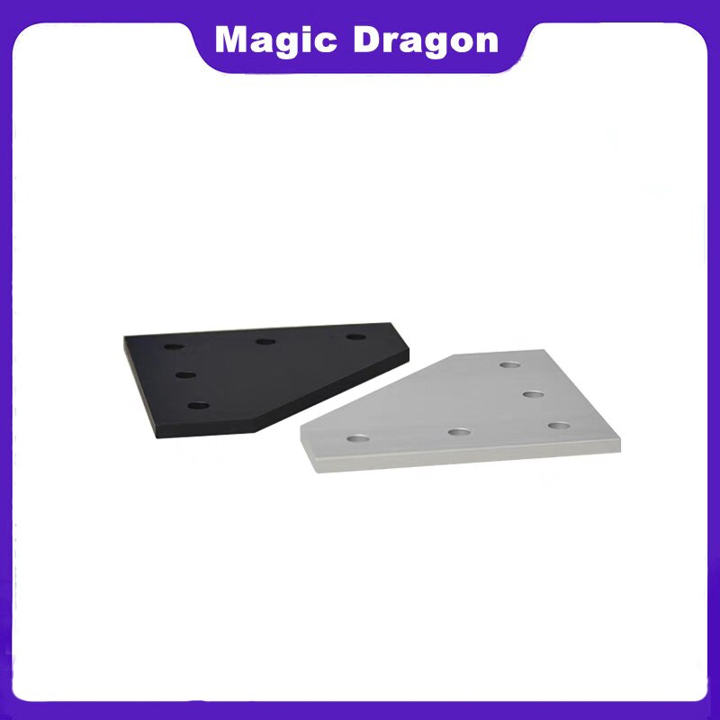 1PCS 5 holes 90 degree joint board plate corner angle bracket connection joint strip for 3030 4040 1515 aluminum profile