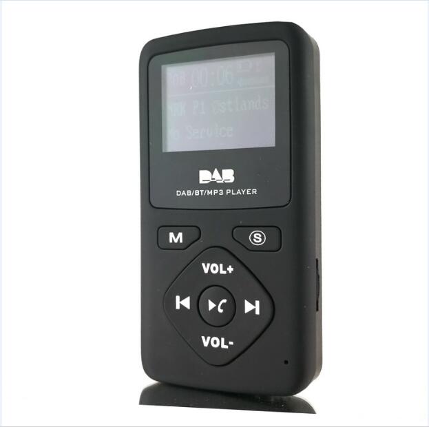 Universele Draagbare Dab Radio Pocket Digitale Dab Radio Ontvanger Bluetooth Handenvrij MP3 Speler Met Oplaadbare Batterij Oortelefoon