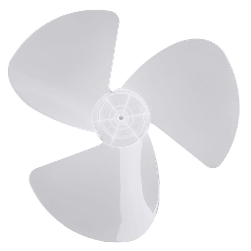 16 Inch Fan Blade Removable Three Leaves Plastic Blades for Standing Pedestal Table Fanner Household Ventilador Fans Replacement: White B