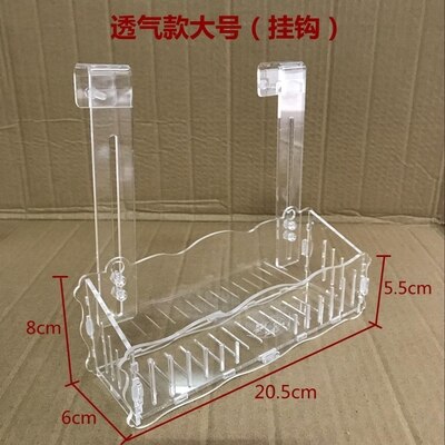 Hang-on Nursery Plant Glass Cup Pot Fish Tank Aquascaping Cultivation Mangrove Planting Aquarium Decor Breeding Hatchery Box: Haning Type L