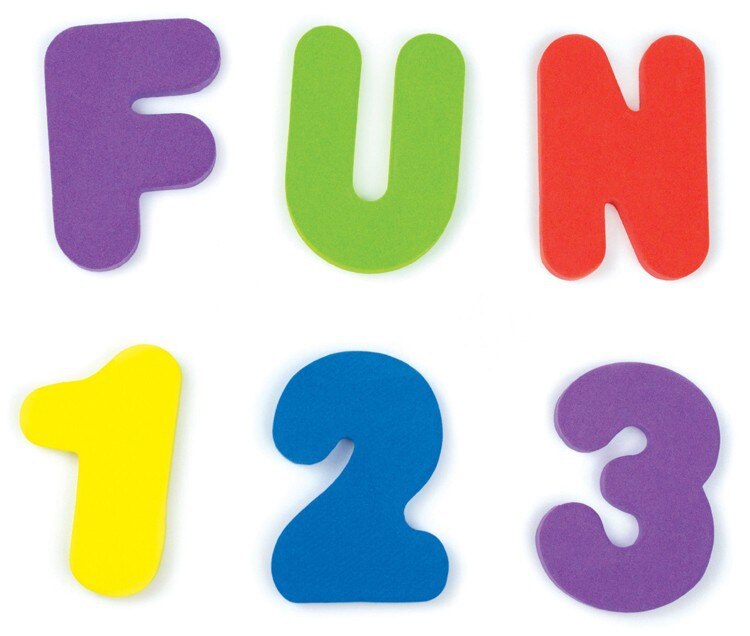 36 stks/set (26 Letters + 10 Nummers) Bad Speelgoed Bad Letters Baby Vroege Alfabet Educatieve Tool