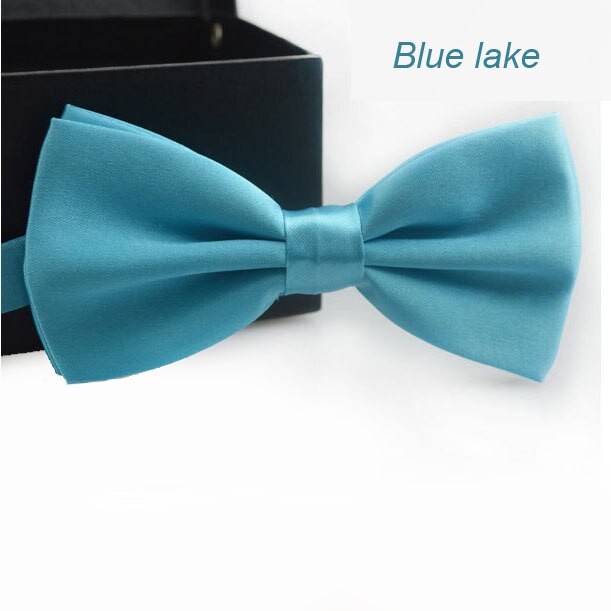 Cravate à nœud papillon pour hommes | Classique, , smoking ajustable, fantaisie, simple, mignon et résistant, pour mariage, 20 #: Lake Blue