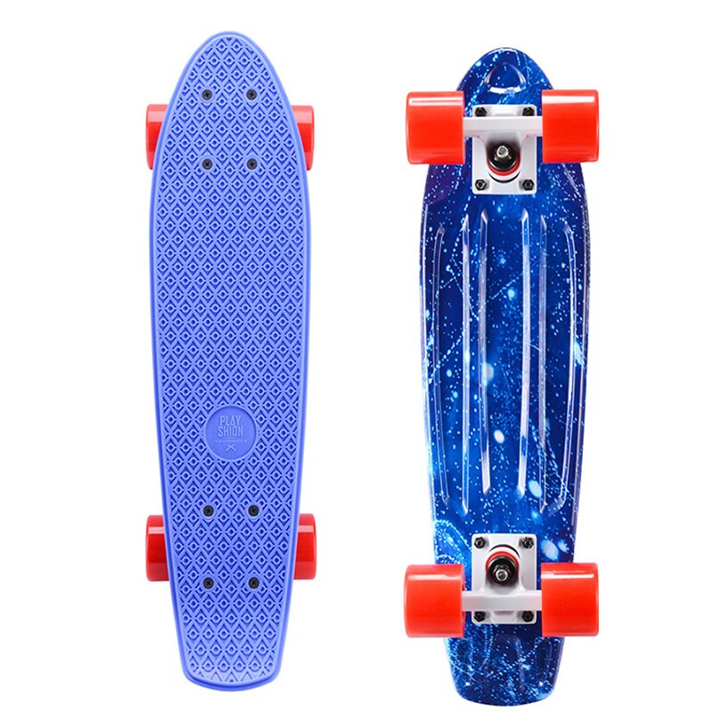 23" Complete Mini Cruiser Skateboard Penny Board Skate Board Sidewalk Road Sliding Single Kicktail Hard Plastic PU Wheels Girls: A15