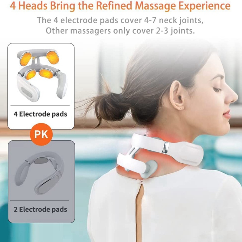 Neck Massager with Heat, Neck Massager for Pain Relief Neck Relax Neck Massage Therapy Neck Massager for Women &amp; Men