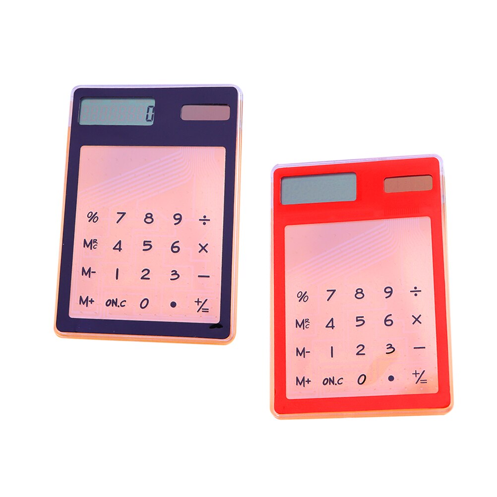 2Pcs Mini Calculator Solar Energy Calculator Accounting Calculator Basic Calculator