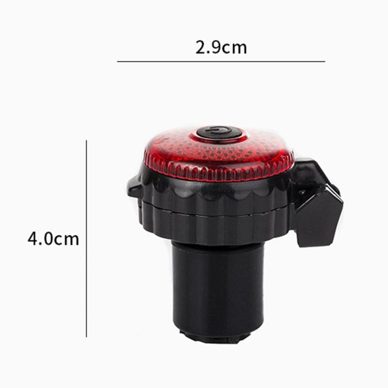 Mini Bicycle Bike Handlebar End Adjustable Rearview Mirror With Warning Light Rotate Mountain MTB Bike Cycling Accessories