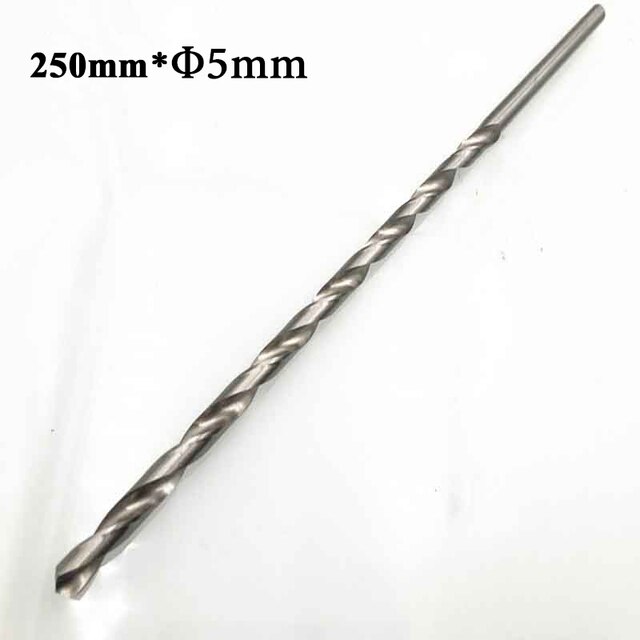 160mm-300mm Extra Lange HSS Gerade 2-6mm Schaft Bohrer Für Holzbearbeitung Lochsäge Bohren kit Für Viele Elektrische Bohrer: 250MM 5MM