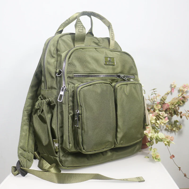 Zaino da viaggio per donna Borsa da scuola ad alta capacità Borsa per laptop leggera e impermeabile Zaino da cabina con tasche multiple per uomo: Army Green