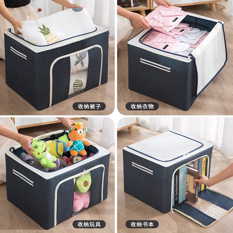 Car Trunk Organizer Fabric Storage Box Foldable Clothes Bag Laundry Blanket Pillow Toy Storage Cabinet Toolbox Quilt storage bag