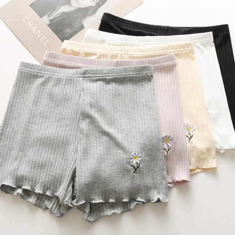 Verano de las mujeres Braga pantalón de protección pantalones transpirables calzones tipo Boxer de algodón pantalones cortos sin costura ropa interior ropa Mediados de cintura pantalones cortos de niño