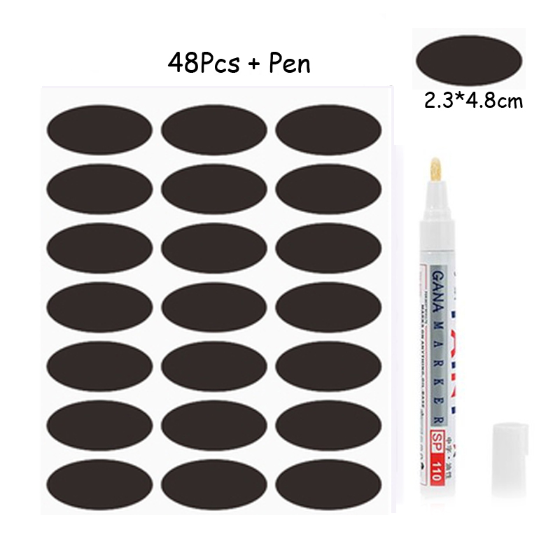 Hurtownia słoik kuchenny etykieta samoprzylepna butelka na przyprawy etykieta tablica schowek etykieta tablica tagi naklejka naklejka robić zrobienia w domu dekoracja