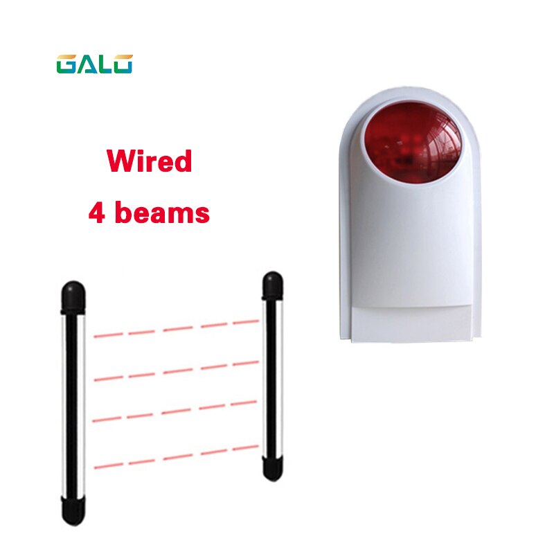 Photoelectric Beams Sensor Active Infrared Intrusion Detector IR Optional Outdoor Perimeter Wall Window Fence Alarm system