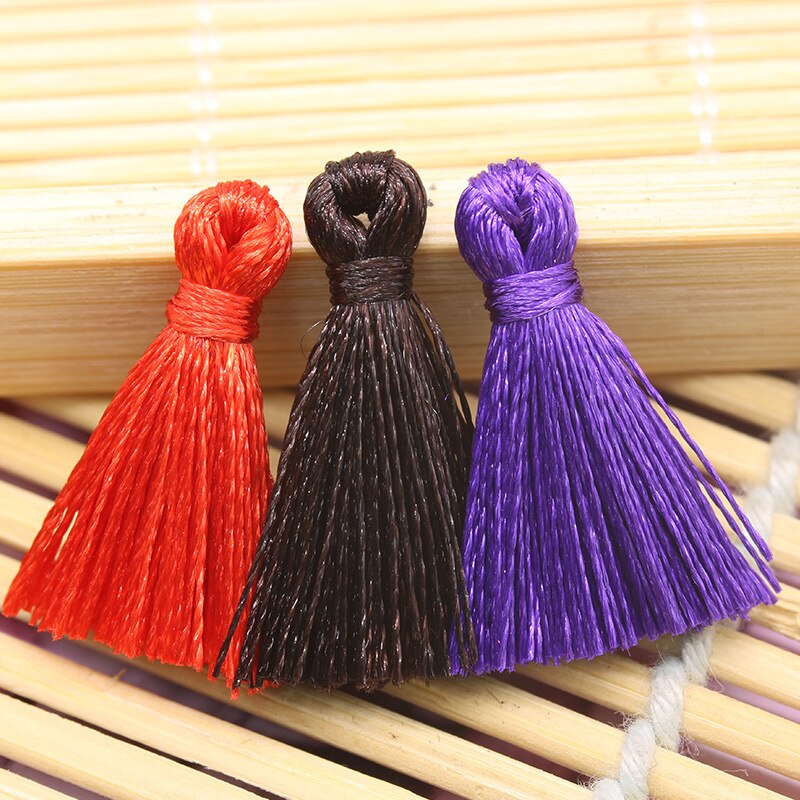 10pc polyester mini kwastjes diy thuis textiel gordijn kleding hanger knutsel kwastjes handgemaakte kwastjes maken stoffen decoratie benodigdheden