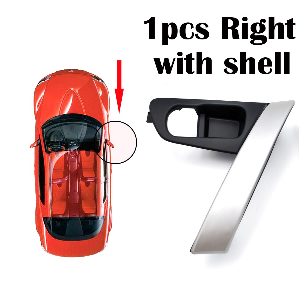Manijas de puerta Interior de coche partes interiores de Color plata para Nissan Qashqai j10 2007, , , , , 12 13 14: right Handle shell