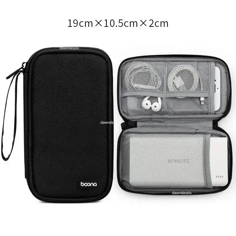 Kabel Aufbewahrung tasche wasserdichtes digitales elektronisches Zubehör Organizer tragbare Reise kabel Organizer Fall für Kabel ladegerät: WHITE