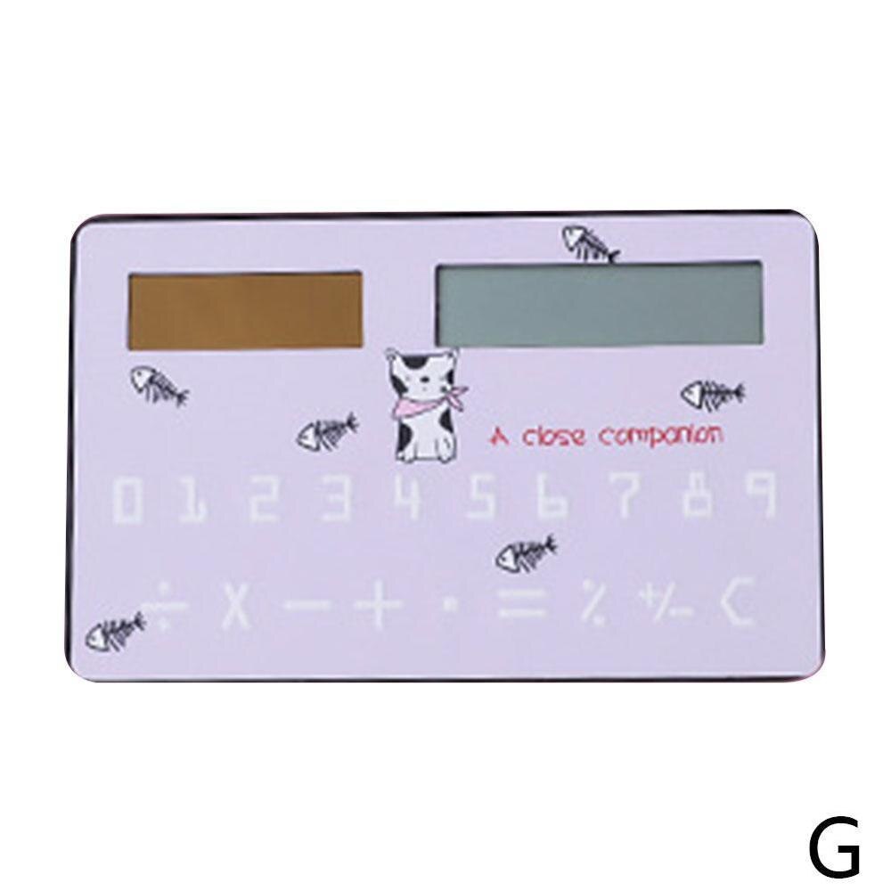 Calculadora de energía Solar de 8 dígitos con cálculo aritmético táctil portátil útiles para exámenes para estudiantes calculadora Sc X1X4: G