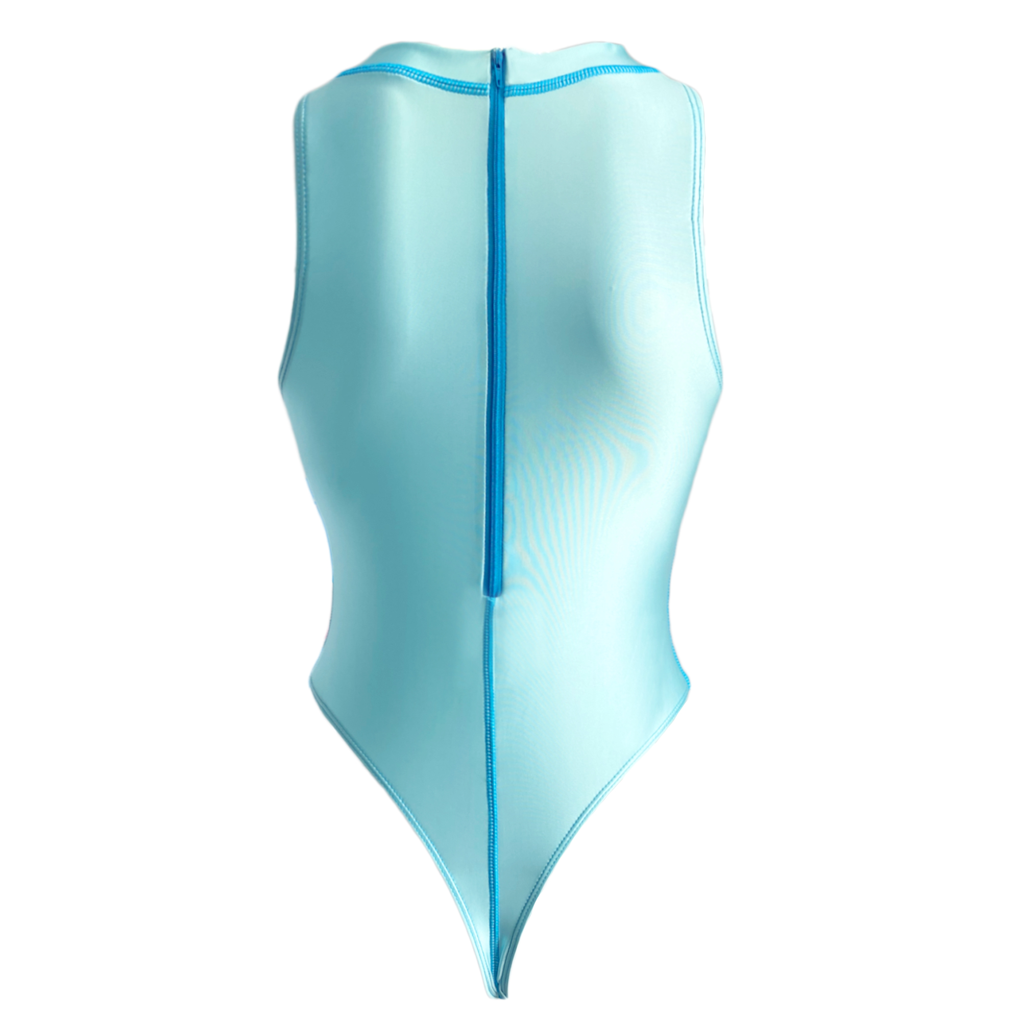 Xckny Een Stuk Badpak Sexy T-Vormige Badpak Strakke Olie Glossy Badpak Stilstaand Water Sexy Vette Badpak Hoge Vork badpak