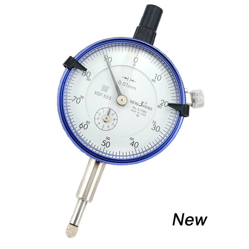 Accurate Dial Gauge Test Indicator Precision Metric with Dovetail Rails Mount 0-40-0 0.01mm Universal Measuring Instrument Tool