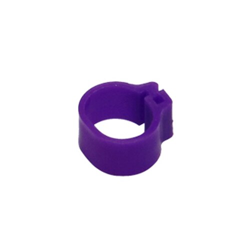 2000 Uds diámetro interior 8mm 10mm anillo para patas de aves paloma loro anillos para pata pájaros pequeños anillo Clip anillo pájaro 10 colores: Inner diameter 10MM / Purple