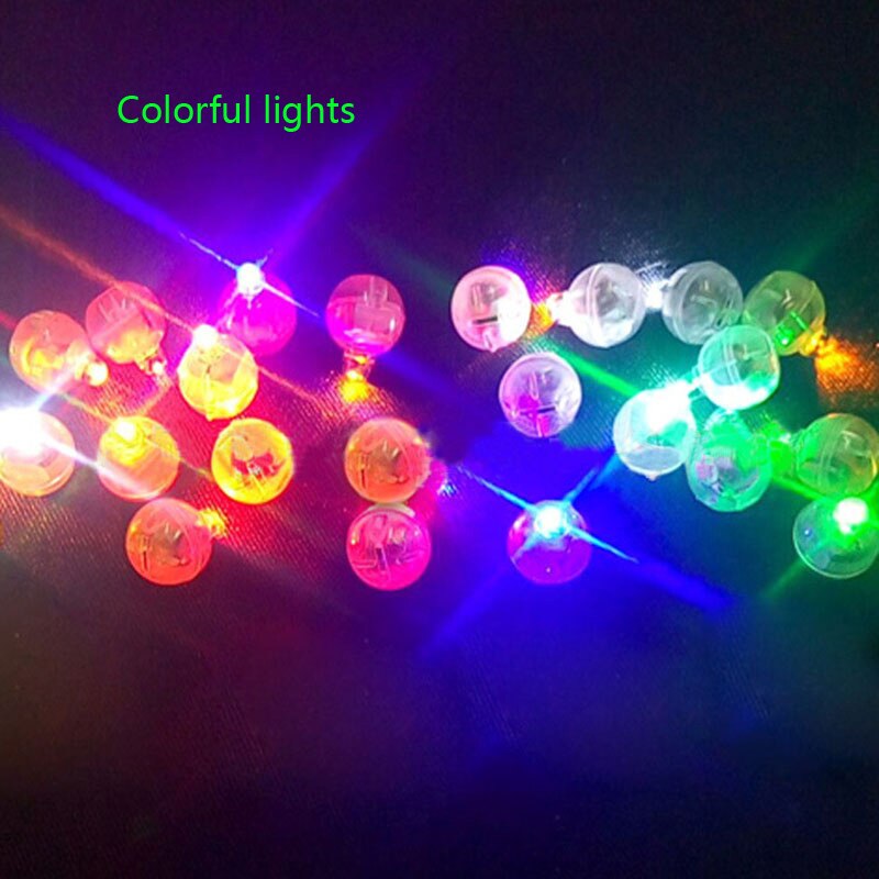 20 Stuks Ronde Gekleurde Led Rgb Flash Bal Lampen Ballon Verlichting Voor Lantaarn Kerst Bruiloft Partij Decoratie Partij Decoratie: Colorful lights