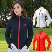 Women Windproof Golf Jacket Long Sleeve Golf Windbreaker Woman Spring Autumn Coat Tennis Apparel Sportswear D0684