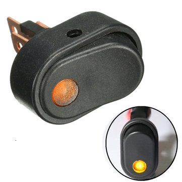 12v 30a led-lys diy vippebryter spst på / av for bilmodifisering lastebil van båt trykknapp 3 pins svart