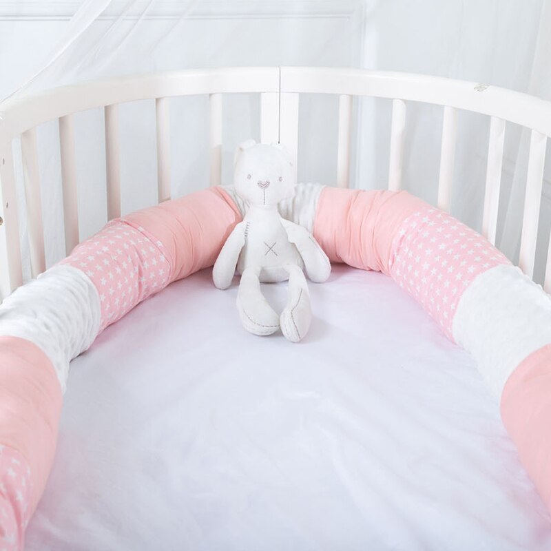 Baby Bed Kussen Baby Crib Bumpers Baby Veiligheid Bescherming Rond Kussens Room Decor Katoen YZL009