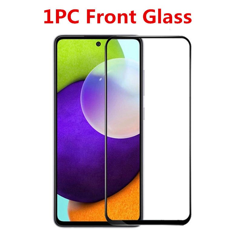 2in1 Screen Protector Für Samsung Galaxy A52 5G Kamera Objektiv Gehärtetem Glas für samsung a52 5G EINE 52 a72 5g EINE 72 Schutz Glas: 1PC Front / For A32 (4G)