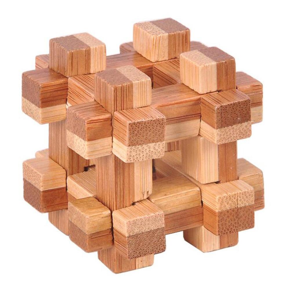 3D Jigsaw Puzzle giocattoli Di Legno Classico Cubo Genius Di Puzzle E il Cervello Occhiolini Puzzle Blocco Giocattolo Educativo Regalo Per I Bambini E Adulti: Well cage