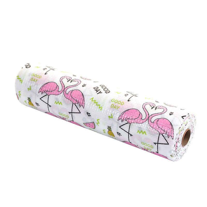 1 Roll Kitchen Sticker Table Mat Drawers Cabinet Shelf Liners Flamingo Cupboard Placemat Waterproof Oil proof Shoes Cabinet Mat: Flamingo good day / 200x45cm