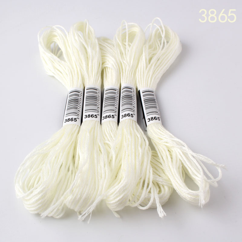 3859-10 sztuk nici robić haftu krzyżykowego / nici robić haftu krzyżykowego / nici niestandardowe kolory wszystkie kolory 447 kolorów nie6-3859-5200: Kości słoniowej