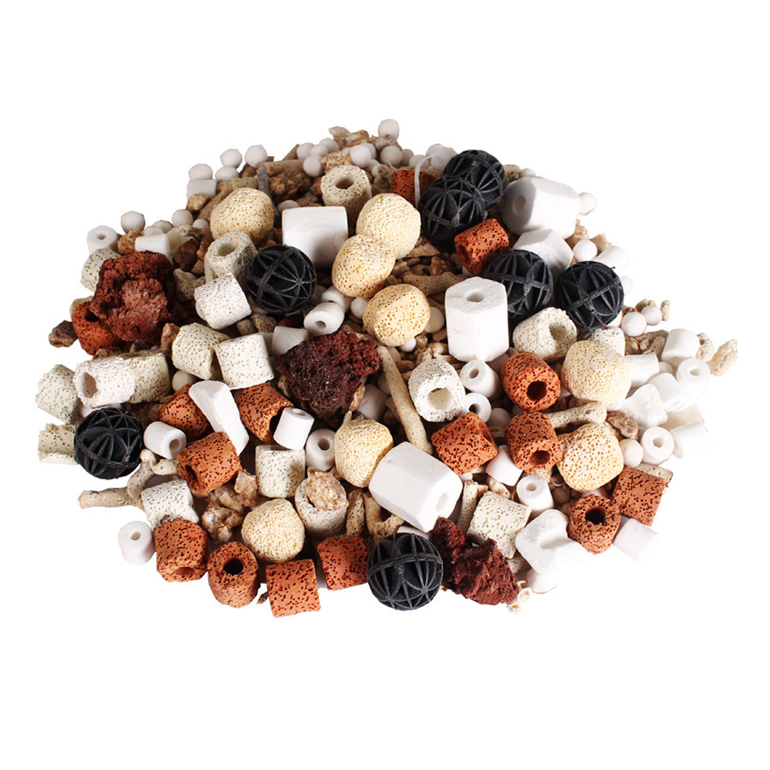 Média filtrant pour Aquarium, charbon actif, anneau en céramique, 250g, Bio boule, de l'eau, accessoires de filtre pour Aquarium