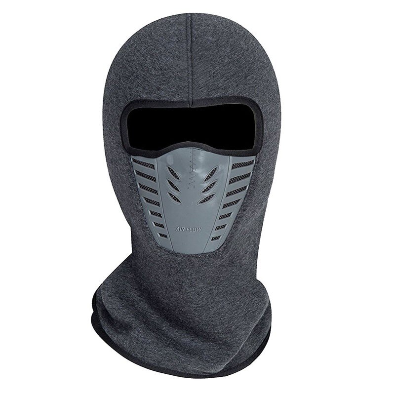 Sally face Full Face Cover Warm Hood Face Mask Hat Neck Helmet For Men Women Exercise Bicycle Thermal Fleece Balaclava Hats: 306 gray