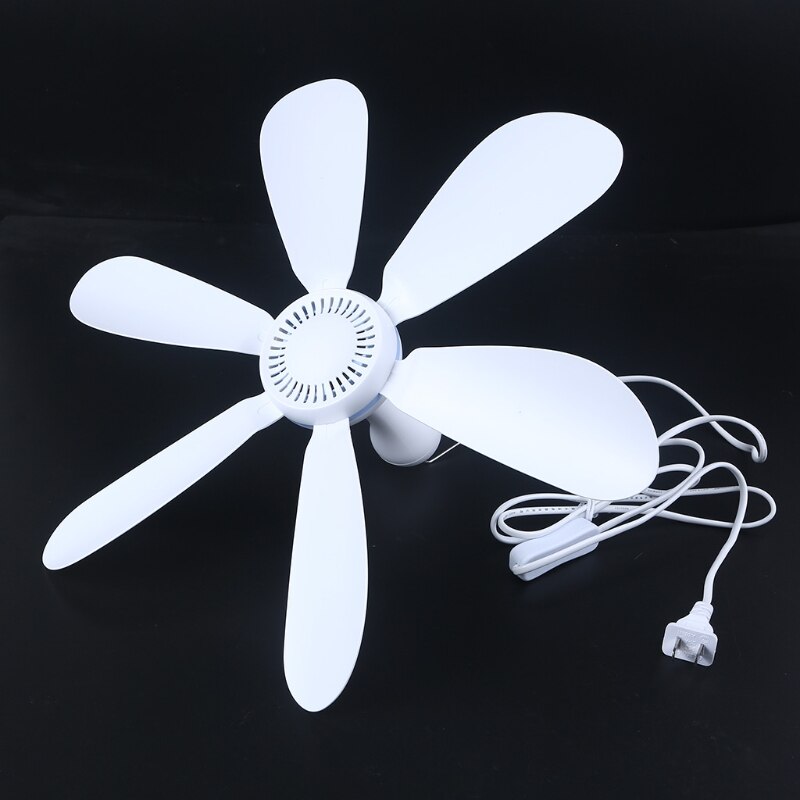 Mini ventilateur de plafond suspendu, 220V, 20W, 16.5 pouces, 6 vitesses, avec interrupteur marche/arrêt et câble d&#39;alimentation de 1.8m, pour dortoir, U1JE
