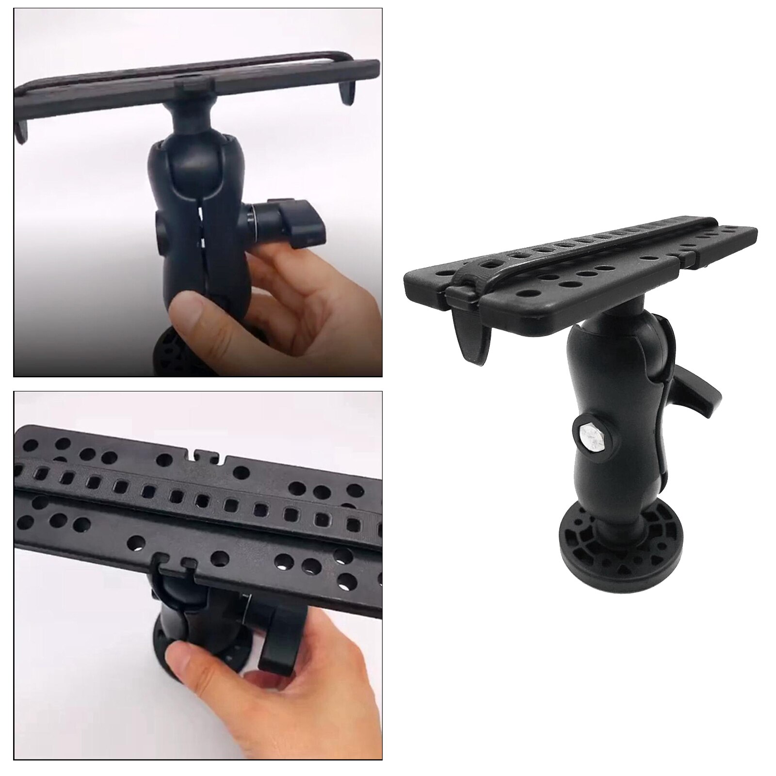 360 Graden Draaibare Universele Marine Kajak Elektronische Fishfinder Mount Fishfinder Gps Plaat Roterende Boot Gps Supporter