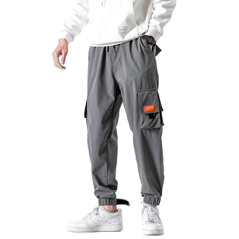 Cargobukser mænd street style løs hip hop joggerbukser mænd afslappede joggingbukser mænd streetwear
