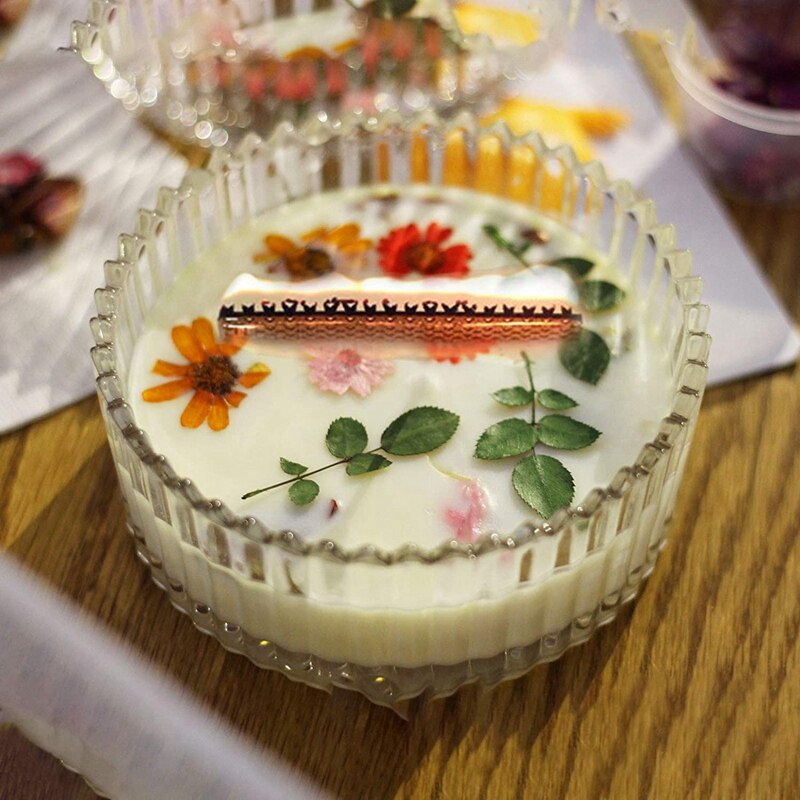 Wooden Candle Wicks with Metal Bases Grid Wooden Candle Wick Candle