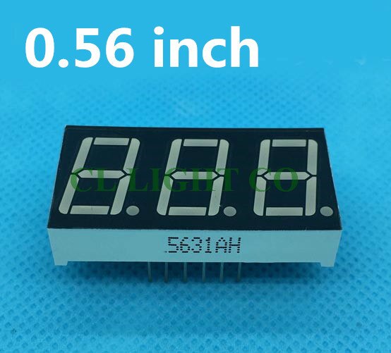 20Pcs Rood 3 Digit Led Display Module 0.56 Inch Dip Digital Tube 7 Segment 3 Digitale Led Display Gemeenschappelijke anode Kathode