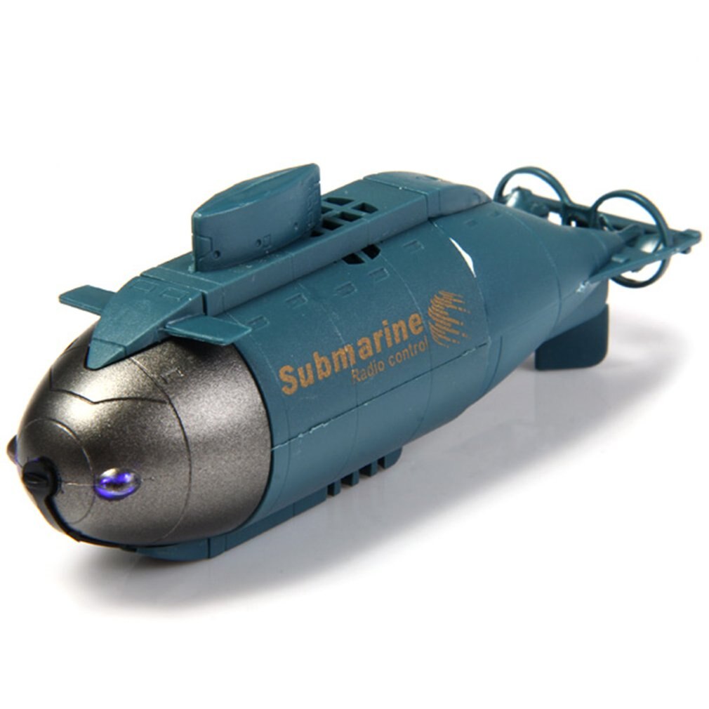 Electric Mini Radio RC Submarine Plastic Boat Torpedo Assembly With LED Light 5 Colors Waterproof Toy Kids Explore the Sea