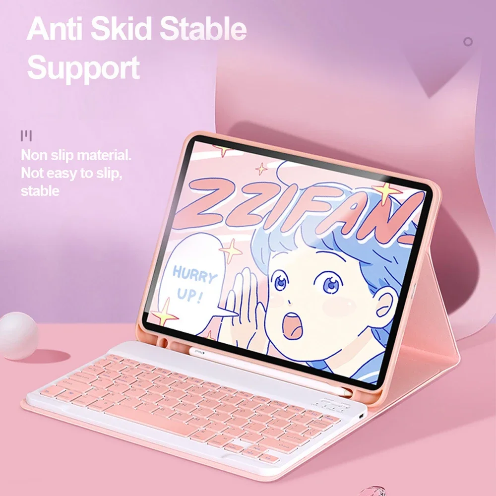 Toetsenbord Cover Voor Ipad 10e Generatie Toetsenbord Case Voor Ipad Pro Air 4 5 Ipad Air 2 5 6e Air 3 Pro Ipad 9/8/7e Funda