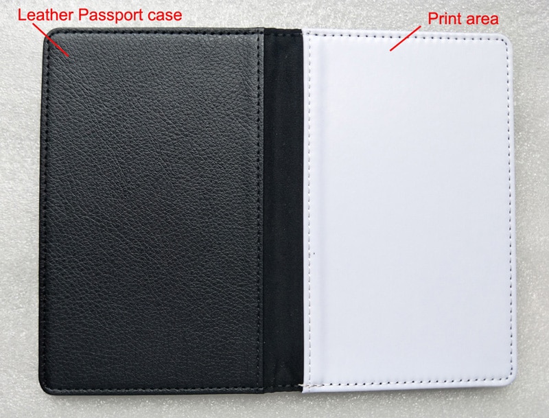 blank Passport case Sublimation heat press PU Leather passport case 10 pieces / lot