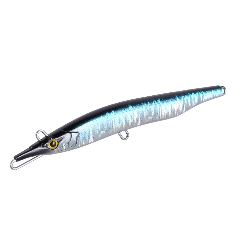 Kongerige fiskeri lokke nåle stick jerkbait fiskeri woblere synkende lokke isca kunstigt fiskegrej blyant fiskeri 9504: Z04 / 135mm 32g